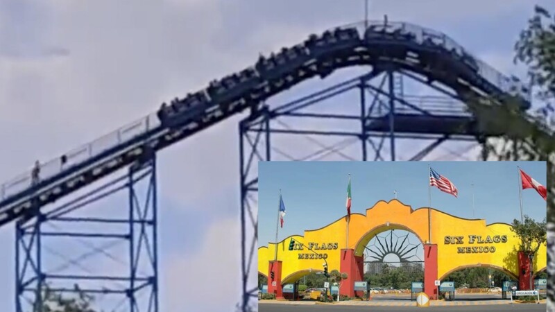 Capitalinos viven momentos de terror en montaña rusa