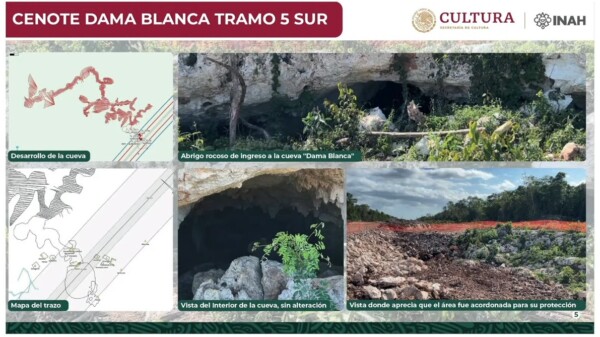 Niegan afectaciones al cenote “Dama Blanca” por Tren Maya