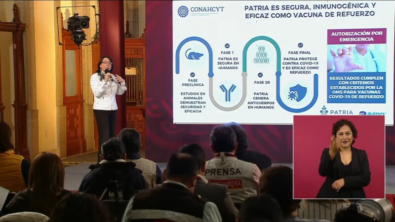 Vacuna Patria contra Covid-19 ya está lista