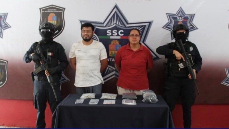 Detenidos por la SSC por delitos contra la salud en Cancún