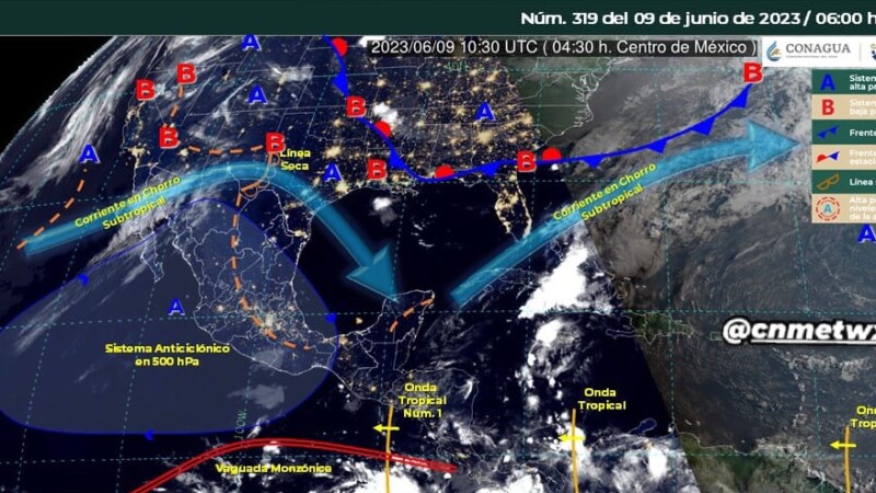 Pronóstico del clima para hoy viernes 9 de junio 2023 en Quintana Roo