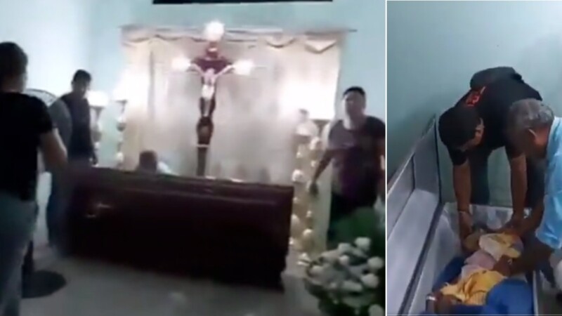 Abuelita ecuatoriana ¡regresa a la vida en su funeral! (VIDEO)