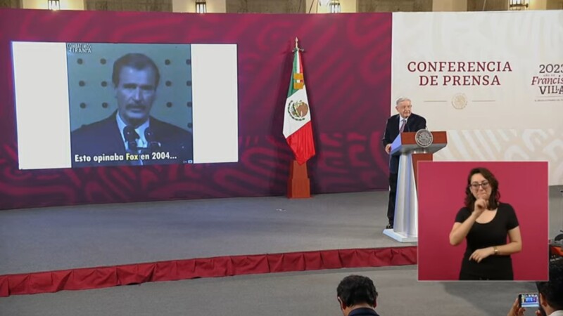 Fox, hipócrita y mentiroso: AMLO