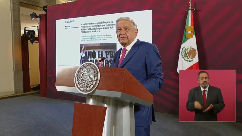 Reclama AMLO que ningún medio publicó el caso Collado-Madrazo
