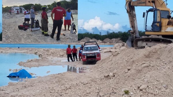 Vuelca góndola en laguna artificial y muere su conductor