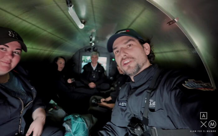 Alan Estrada descendió en Titán para conocer los restos del Titanic