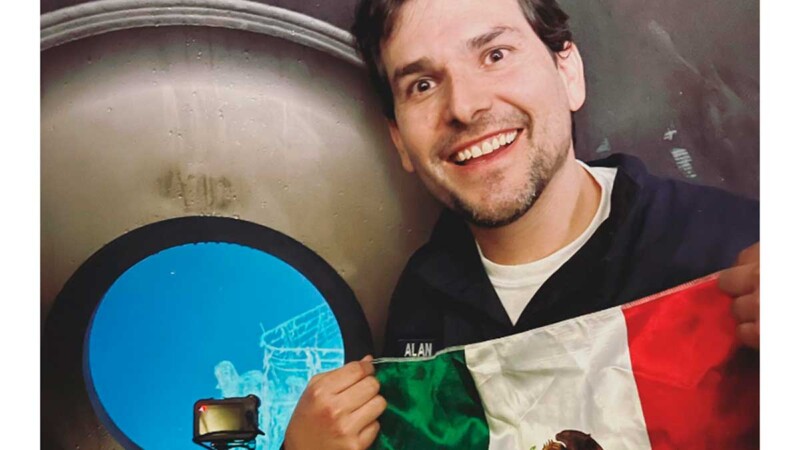 Alan Estrada descendió en Titán para conocer los restos del Titanic