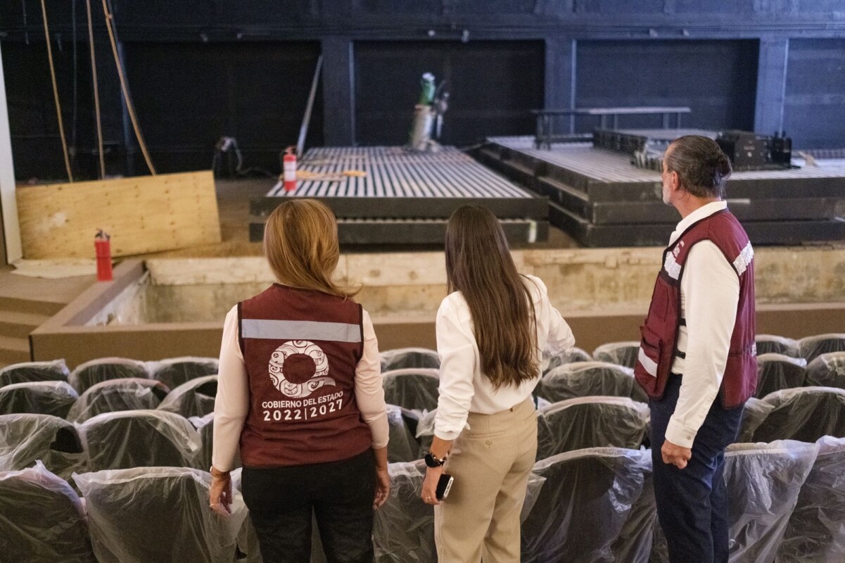 Anuncia Mara Lezama pronta inauguración del Teatro de Cancún