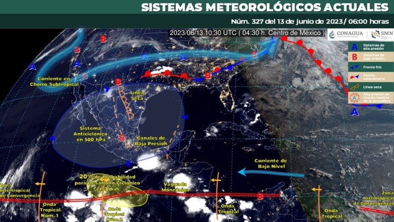 Pronóstico del clima para hoy martes 13 de junio 2023 en Quintana Roo