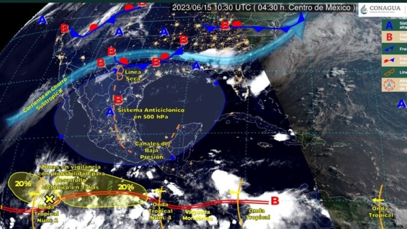 Pronóstico del clima para hoy jueves 15 de junio 2023 en Quintana Roo