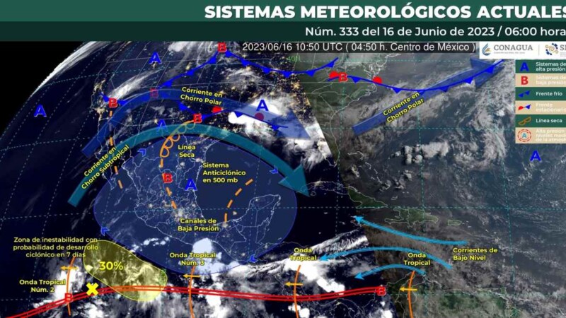 Pronóstico del clima para hoy viernes 16 de junio 2023 en Quintana Roo