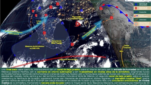 Pronóstico del clima para hoy viernes 2 de junio 2023 en Quintana Roo