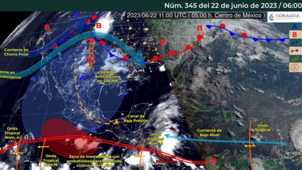 Pronóstico del clima para hoy jueves 22 de junio 2023 en Quintana Roo