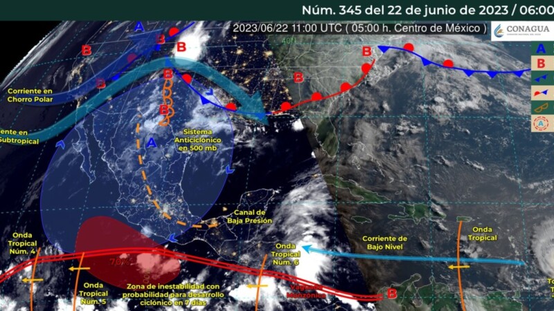 Pronóstico del clima para hoy jueves 22 de junio 2023 en Quintana Roo
