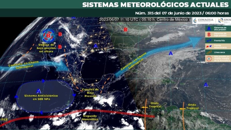 Pronóstico del clima para hoy miércoles 7 de junio 2023 en Quintana Roo