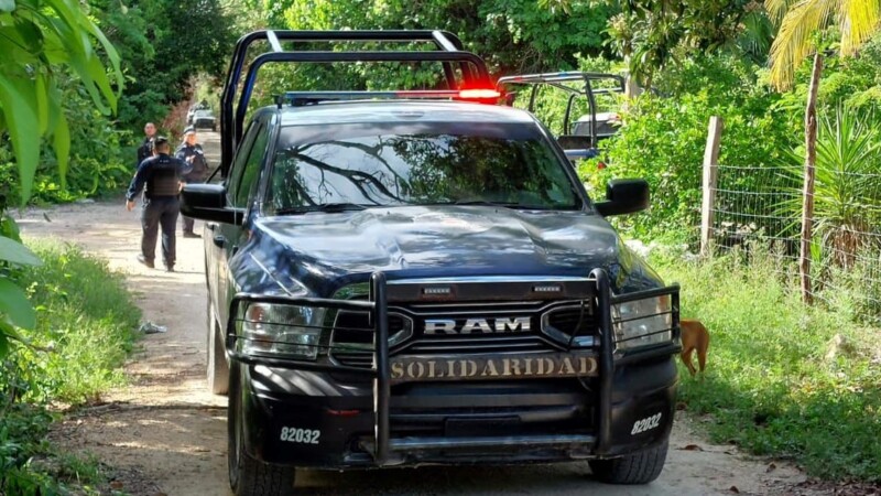 Localizan dos cuerpos en una comunidad de Playa del Carmen.