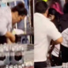 Denuncia vendedora de cerveza llenando vasos con sobrantes en el concierto del 'Buki'