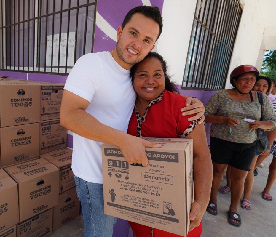 Inicia SEBIEN segunda entrega de paquetes alimentarios “Comemos Tod@s”