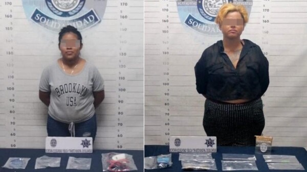 Detienen a dos mujeres con droga en Playa del Carmen