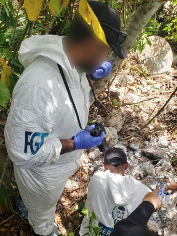 Hallan siete osamentas en el municipio de José María Morelos; se realizarán los estudios correspondientes para identificar a víctimas.