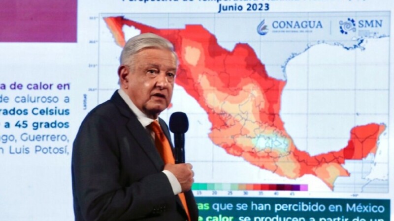 Anuncia AMLO campaña frente a onda de calor