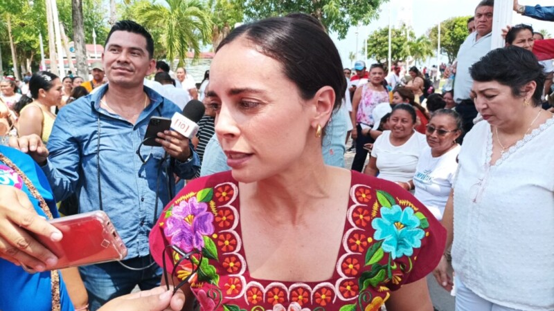 Interviene Ana Paty Peralta por el problema de suministro de agua en Cancún.