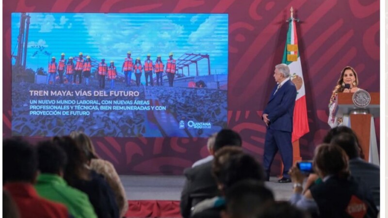 Habrá mano de obra quintanarroense calificada y profesional para el Tren Maya; Mara Lezama anuncia nuevos planes de educación para jóvenes