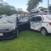Protagoniza taxista aparatoso choque en la Zona Hotelera de Cancún.