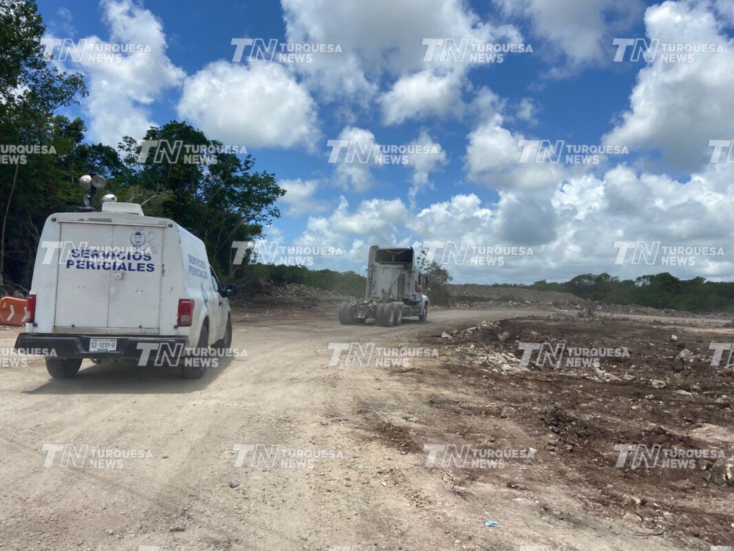 Hallan cuerpo sin vida en los trabajos del Tren maya cerca del aeropuerto de Cancún; podría pertenecer a uno de los obreros.