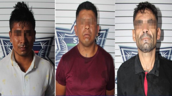 Trío de narcomenudistas fue detenido en la Supermanzana 93 de Cancún.