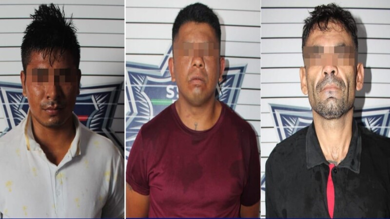 Trío de narcomenudistas fue detenido en la Supermanzana 93 de Cancún.