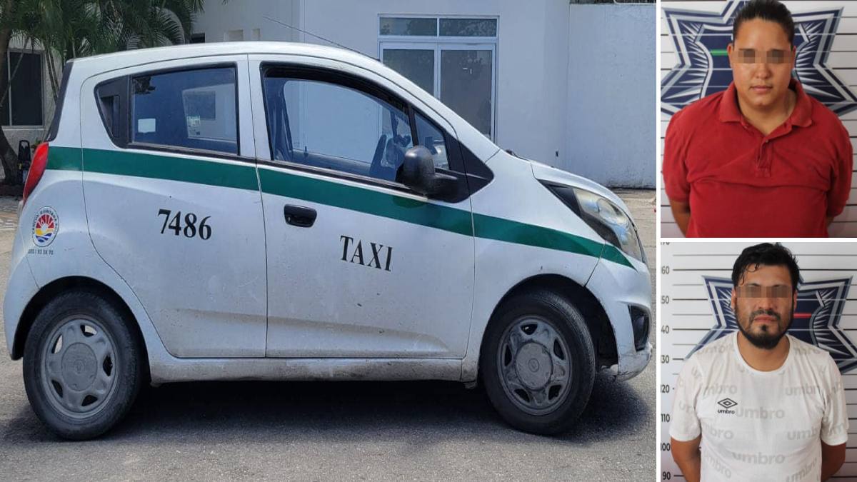Detenidos por la SSC por delitos contra la salud en Cancún; José Manuel “N” y Karol Viviana “N”, intentaron escapar en un taxi.