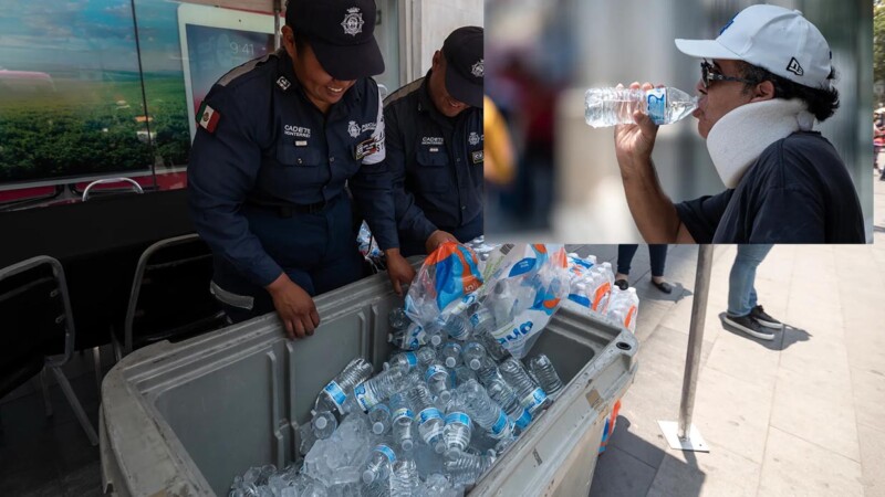 Por ola de calor, autoridades en Monterey instalan "estaciones de enfriamiento"