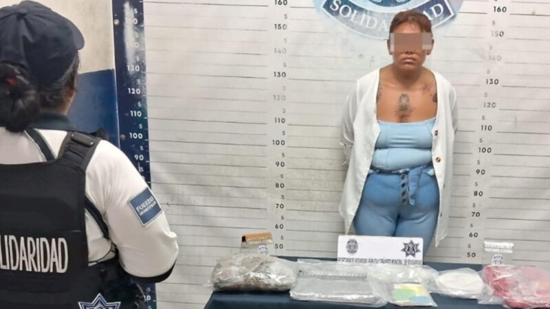 Detienen a presunta narcomenudista en Playa del Carmen