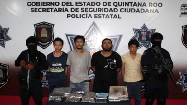 Detenidos con armas y drogas en la Supermanzana 251 de Cancún