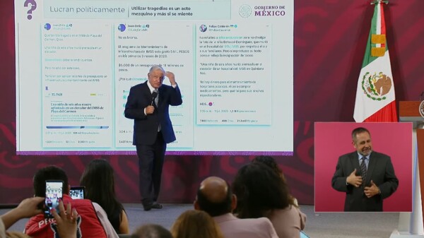 Exhibe AMLO “finísimo” léxico del expresidente Calderón