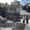 Volcadura de camión militar en Puebla deja dos soldados lesionados