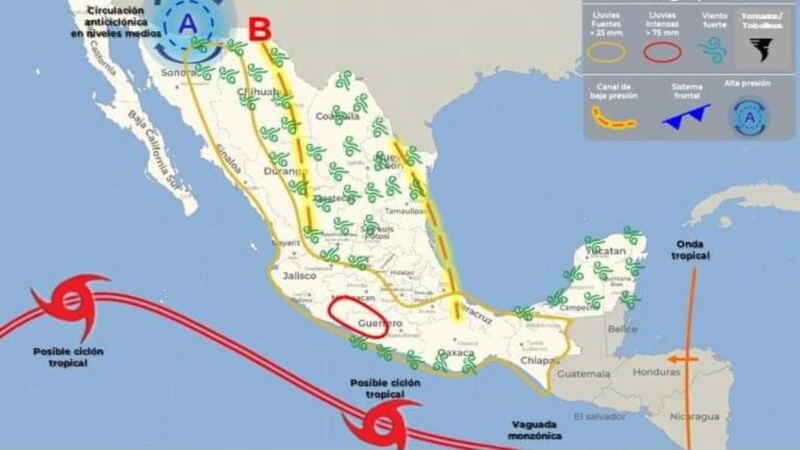 Pronóstico del clima para hoy lunes 10 de julio 2023 en Quintana Roo
