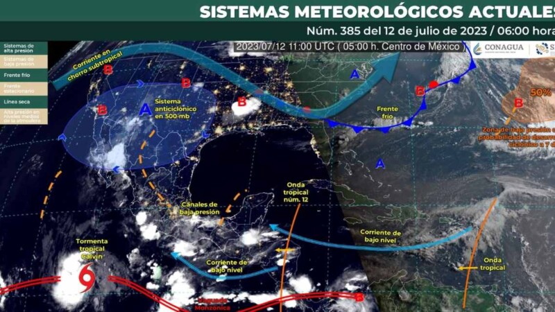 Pronóstico del clima para hoy miércoles 12 de julio 2023 en Quintana Roo