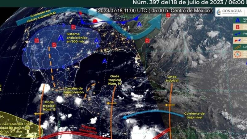 Pronóstico del clima para hoy martes 18 de julio 2023 en Quintana Roo