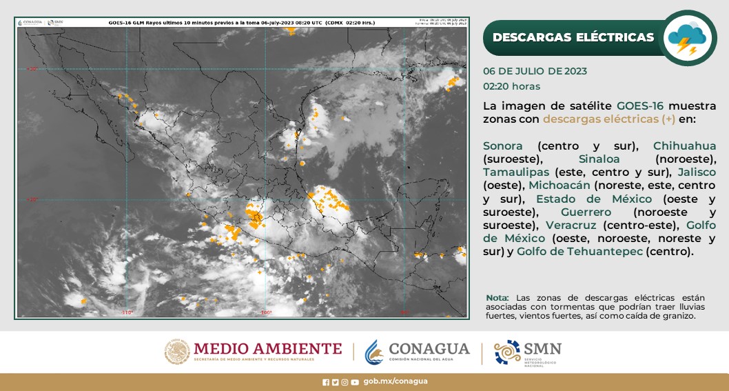 Pronóstico del clima para hoy jueves 6 de julio 2023 en Quintana Roo; cielo nublado durante la tarde con intervalos de chubascos.