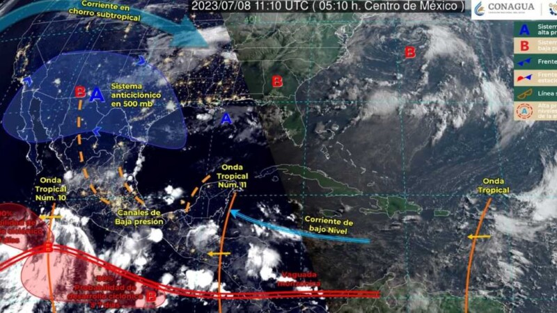 Pronóstico del clima para hoy domingo 9 de julio 2023 en Quintana Roo