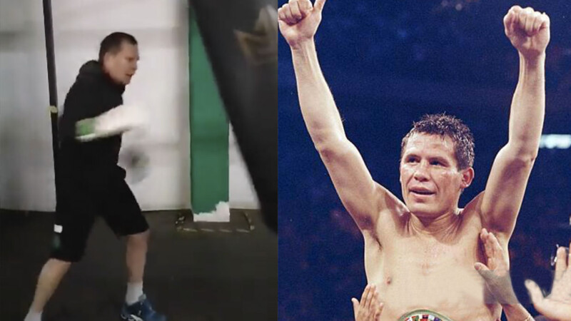 Celebra Julio César Chávez su cumpleaños entrenando