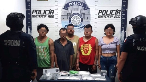 Detienen a 5 narcomenudistas en una carpintería de Playa del Carmen