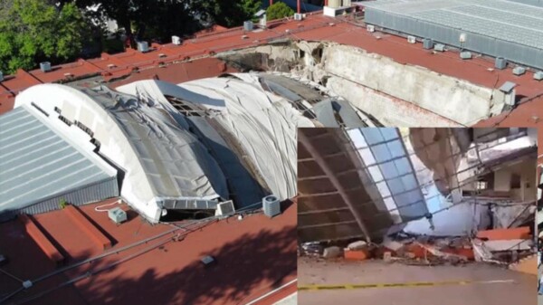 Colapsa domo en escuela de Tamaulipas, hay un herido