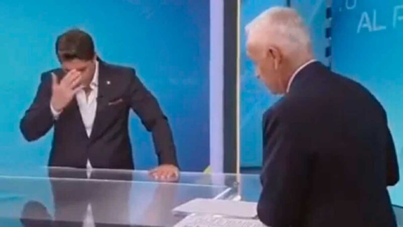 Eduardo Verástegui reza por Jorge Ramos durante entrevista