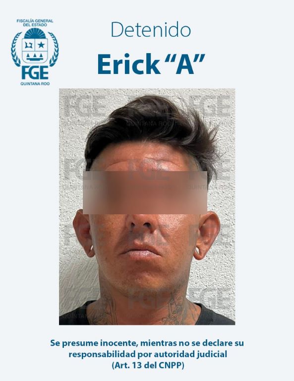 Cae segundo implicado en el homicidio de un adolescente extranjero en Cancún; Erick “A” fue puesto a disposición del juez de Control.