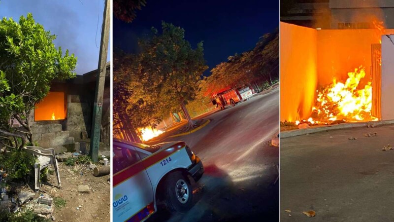 Atienden bomberos tres incendios durante la madrugada en Chetumal