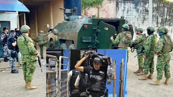Liberan autoridades a 17 guardias retenidos en cárcel de Ecuador