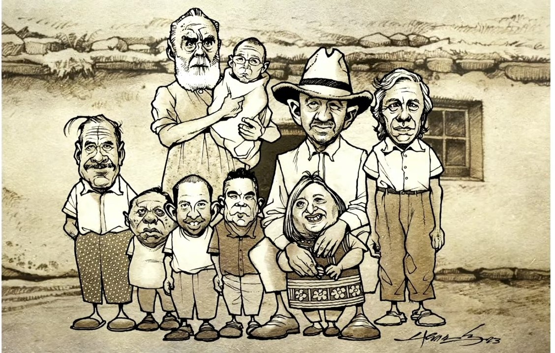 "Los olvidados"..., de la oposición; fabuloso  cartón del monero del diario La Jornada, Hernández. 